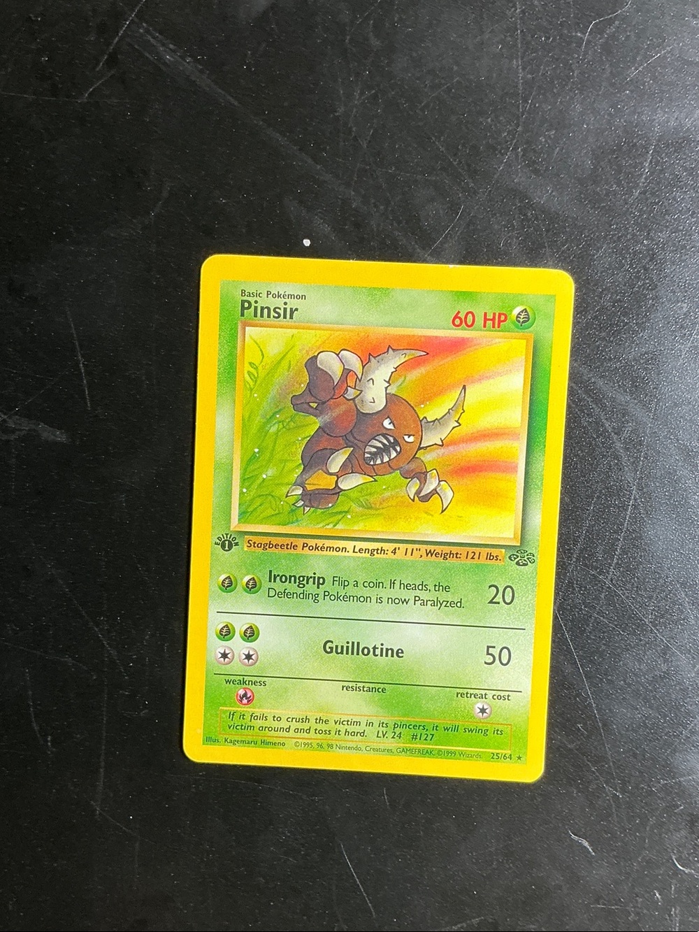 Pinsir Pokémon Card – Yellow Border